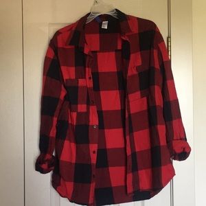 Black and red flannel